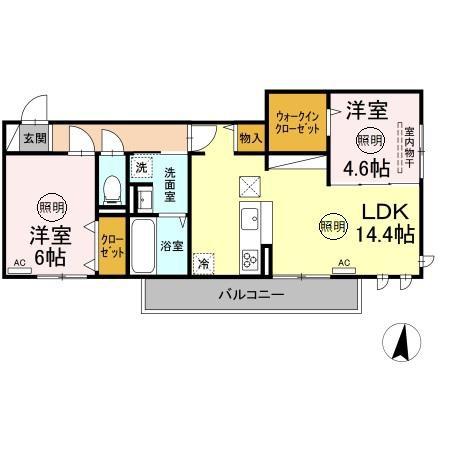 D-Resena江平中町の間取り