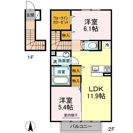 ラルーチェの間取り