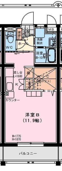 ラフィーネ桜館の間取り