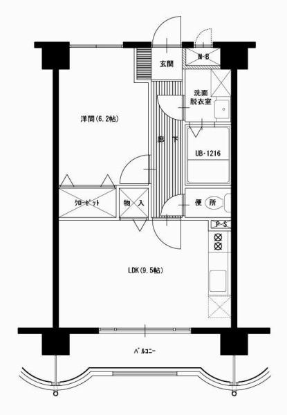 松橋マンションの間取り