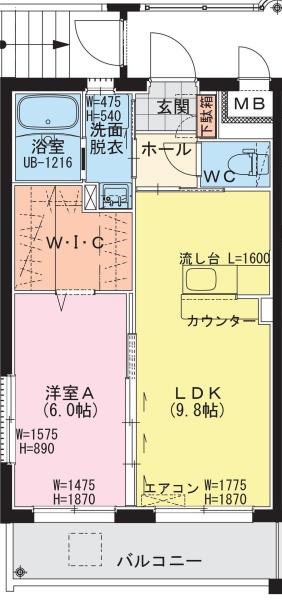 祇園4丁目YMマンションの間取り