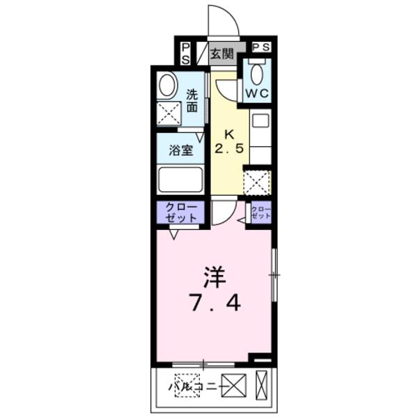 サンモール鶴島の間取り