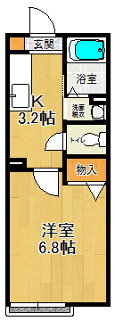 メゾンドールAの間取り