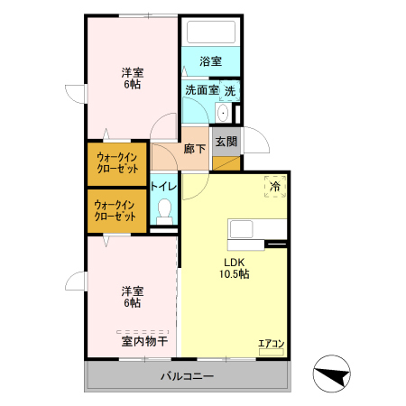 ロイヤルメゾンNAGOMIの間取り