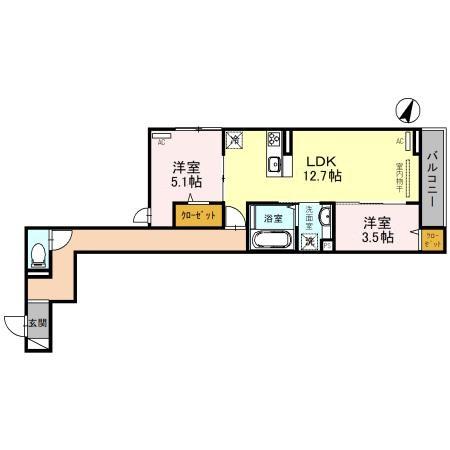 D-ROOM大沢1丁目PJの間取り