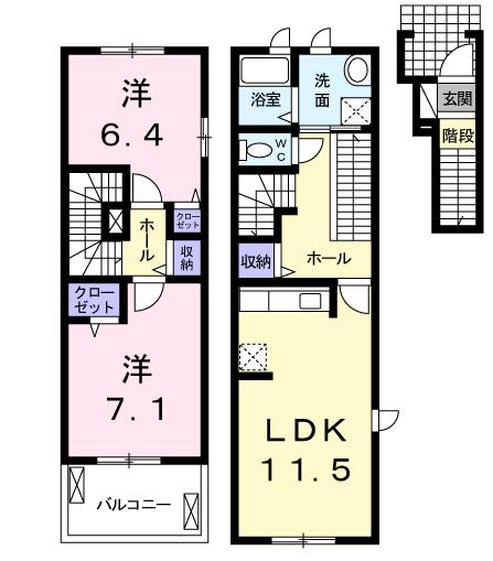 カレントレジデンスの間取り