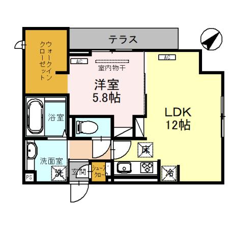 D-room越ヶ谷1丁目PJの間取り