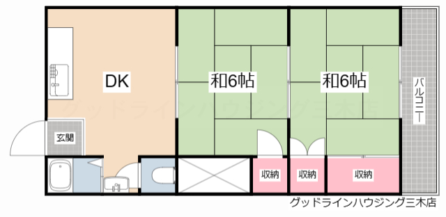 幸成マンションの間取り