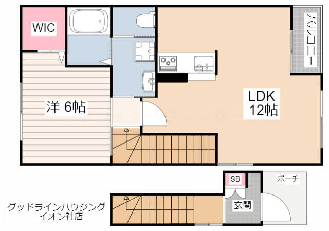 シャーメゾン　ヒルズの間取り