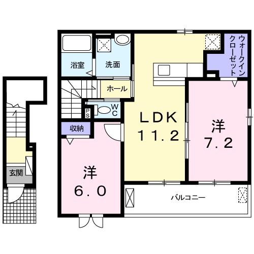 兵庫県加東市社（アパート）の賃貸物件の間取り