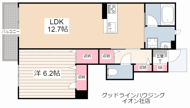 兵庫県西脇市下戸田（アパート）の賃貸物件の間取り