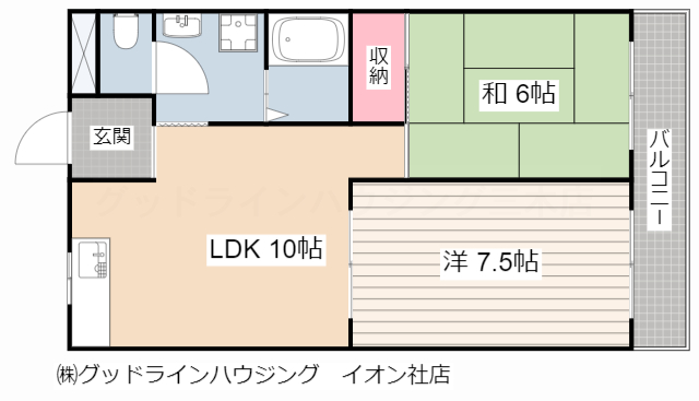 サニーハイム東出口の間取り