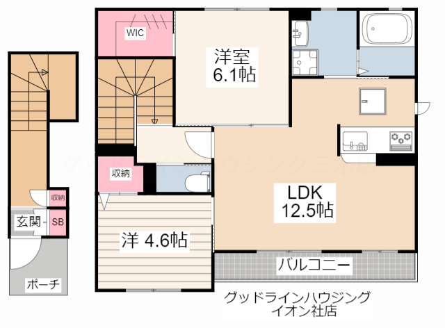 兵庫県西脇市和田町（アパート）の賃貸物件の間取り