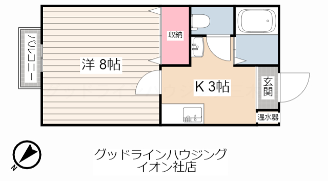 アリヴィオ2番館の間取り