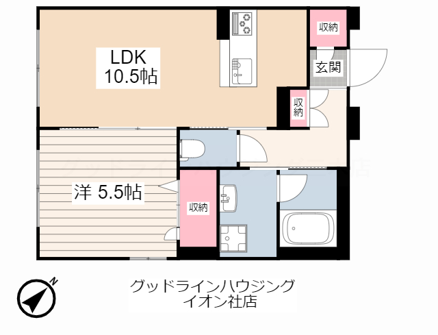 兵庫県西脇市西脇（アパート）の賃貸物件の間取り