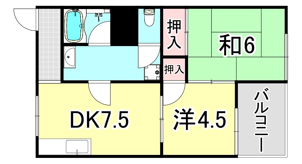 ベル武庫之荘の間取り