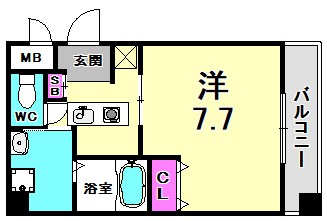 タウンコート門戸の間取り