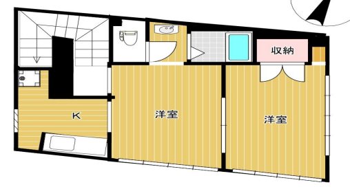 兵庫県神戸市中央区中山手通４丁目（マンション）の賃貸物件の間取り