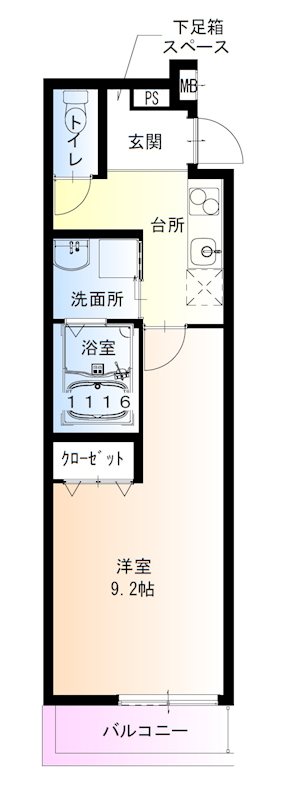 フジパレスJR塚口駅東の間取り