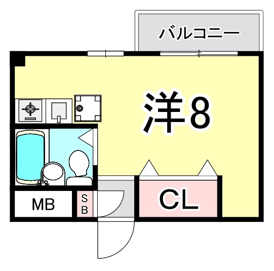 兵庫県西宮市南甲子園２丁目（アパート）の賃貸物件の間取り