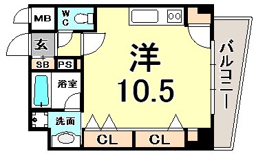 KAISEI神戸海岸通第2の間取り