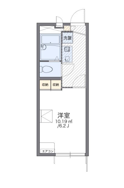 レオパレスアプリコット片山の間取り