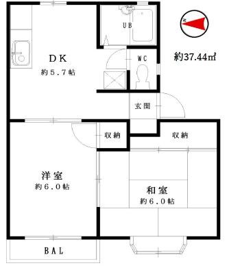 ラフォーレハタ1の間取り