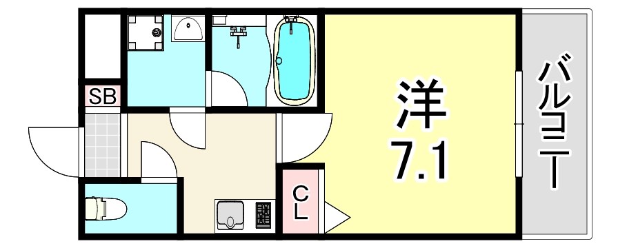 グランエクラ加島2の間取り