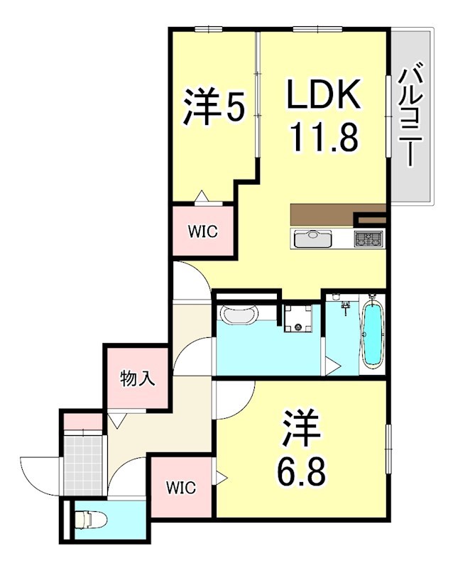 エテルノ塚口の間取り