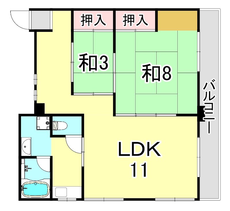 日東マンションの間取り