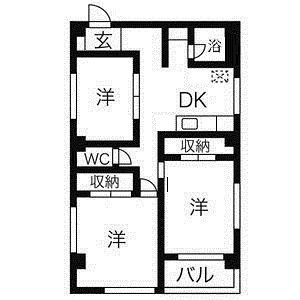 城内マンションの間取り