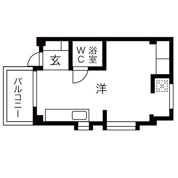 中山手通7丁目南マンション4号棟の間取り