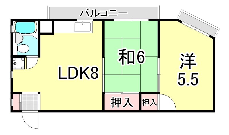 豊ビルの間取り