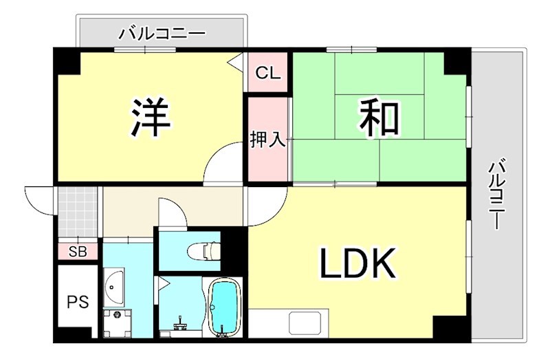 ラポール御幣島の間取り