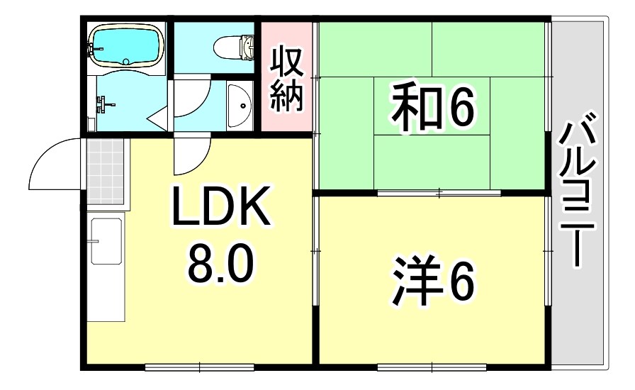 ユニテンコーポの間取り