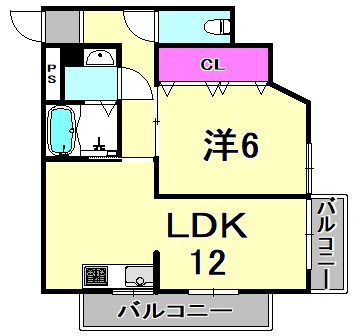 ミスターK北武庫之荘の間取り