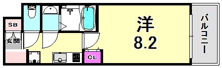 パークフラッツ尼崎の間取り