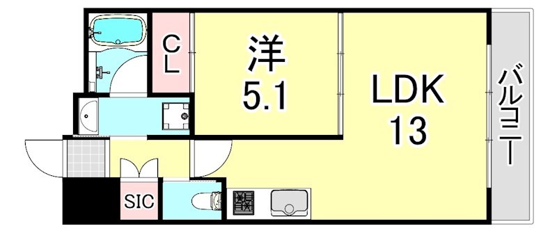 プレジオ西宮今津の間取り