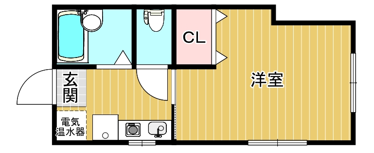 大阪府大阪市浪速区日本橋東３丁目（マンション）の賃貸物件の間取り