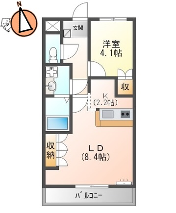 JR牟岐線文化の森駅2階建築18年の間取り