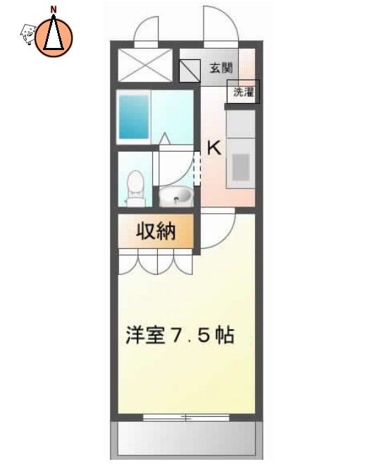 JR徳島線鮎喰駅2階建築18年の間取り