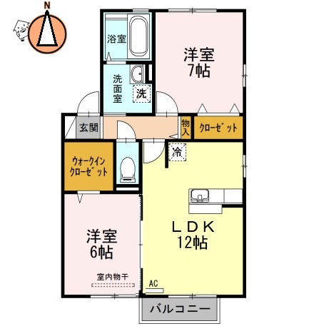 JR高徳線佐古駅2階建築19年の間取り