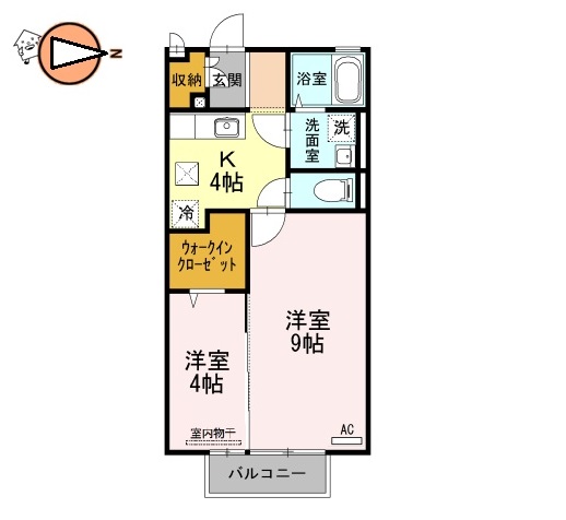 JR高徳線佐古駅2階建築15年の間取り