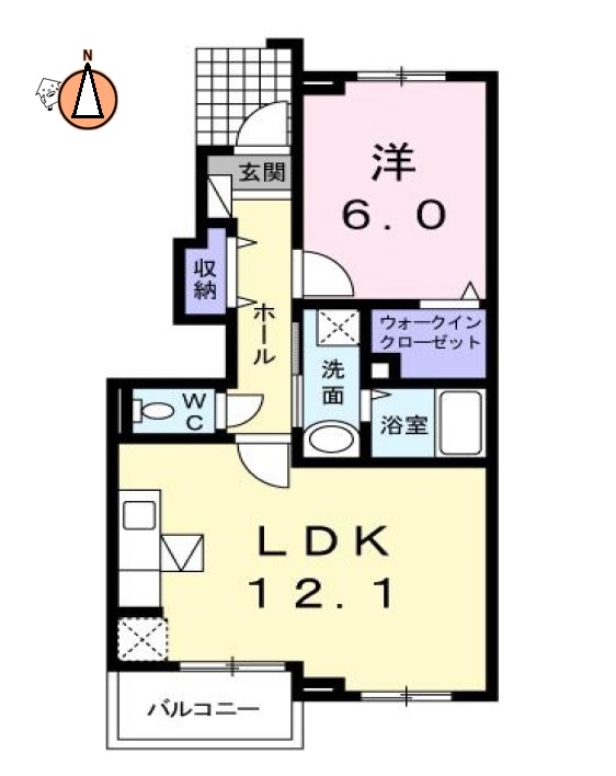 JR徳島線府中駅2階建築13年の間取り