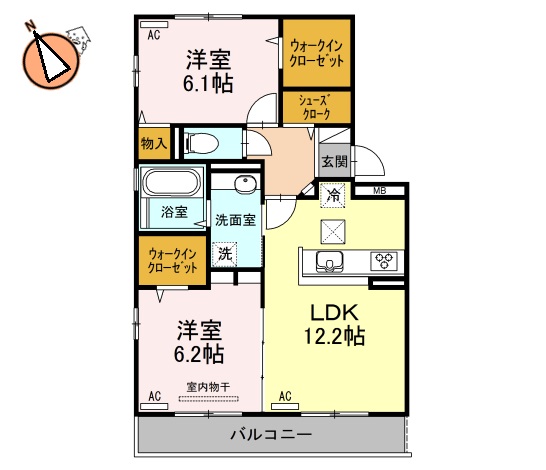 JR徳島線徳島駅3階建築8年の間取り