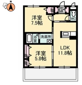 JR牟岐線阿波富田駅3階建築12年の間取り