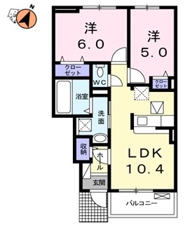 JR徳島線蔵本駅2階建築7年の間取り