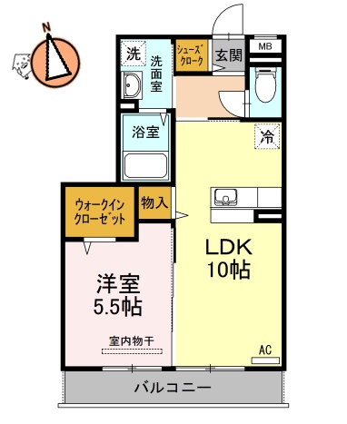 JR徳島線徳島駅3階建築8年の間取り