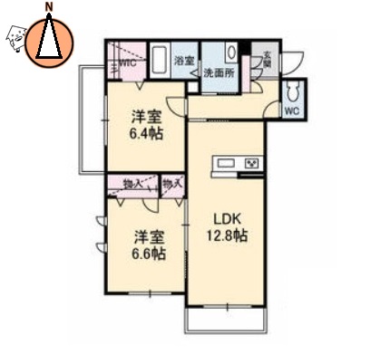 JR徳島線蔵本駅3階建築9年の間取り