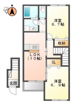 JR徳島線徳島駅2階建築9年の間取り